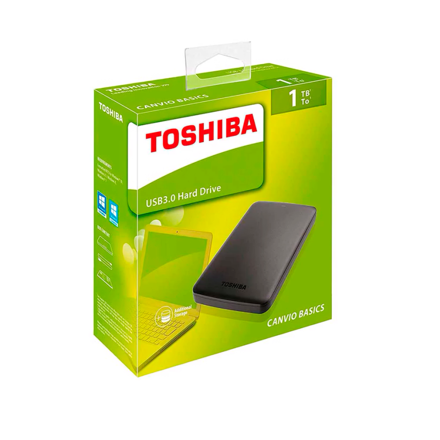 desbloquear alfiler taquigrafía Disco Duro Externo Toshiba 1TB
