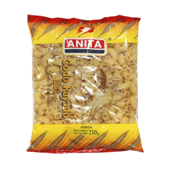 Fideo ANITA Codo Rayado 250g