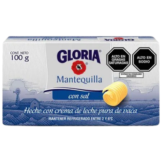 Mantequilla GLORIA 100g Barra