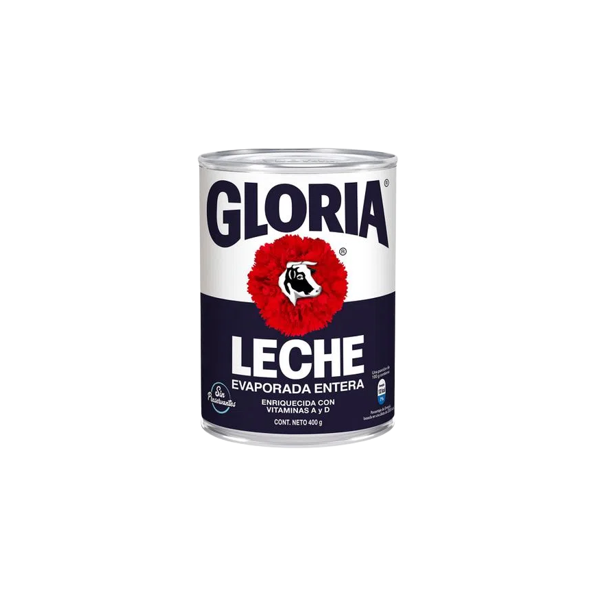 Leche Evaporada Gloria 400g X 5 Und Importado Peru