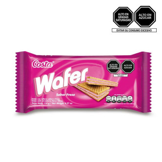 Wafer Costa Sabor Fresa 124g