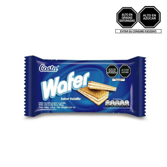 Wafer Costa Vainilla 124g