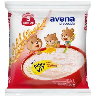 Avena Precocida 3 Ositos 120g