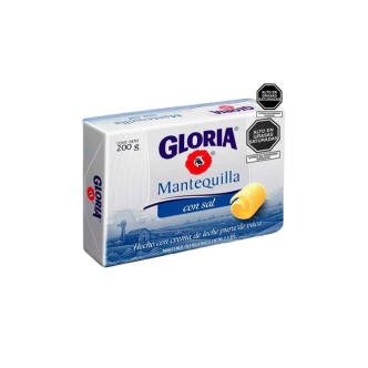 Mantequilla Gloria Barra 200g