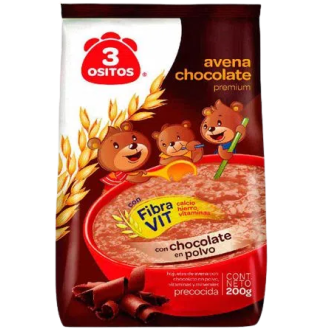 Avena Chocolate 3 OSITOS 200g