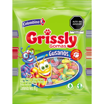 Gomitas GRISSLY Gusanos 90g