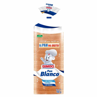 BIMBO Pan Blanco 480g