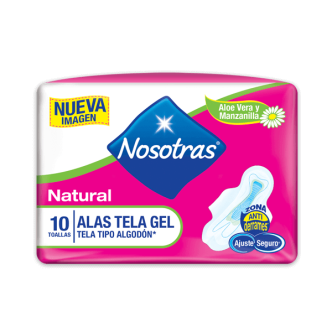 Nosotras Alas Tela Gel Natural